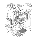 Section Diagram and Parts List for RGA520PW1  Hotpoint Range