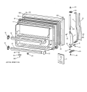 FREEZER DOOR Diagram and Parts List for CTK24GAXGRAA  Hotpoint Refrigerator