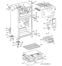CABINET Diagram and Parts List for CTX17BAZDRAD  Hotpoint Refrigerator