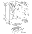 CABINET Diagram and Parts List for CTX14BAZBRWH  Hotpoint Refrigerator