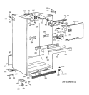 CABINET PARTS Diagram and Parts List for CTT21GAXLRAA  Hotpoint Refrigerator