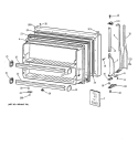 FREEZER DOOR Diagram and Parts List for CTX18BAXPRWH  Hotpoint Refrigerator