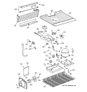 UNIT PARTS Diagram and Parts List for CTT14CYZBRWH  Hotpoint Refrigerator