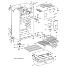 CABINET Diagram and Parts List for CTG16EAABRWH  Hotpoint Refrigerator