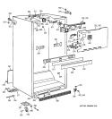 CABINET PARTS Diagram and Parts List for CTT21GAZGRAA  Hotpoint Refrigerator