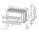 FREEZER DOOR Diagram and Parts List for CTK24GAXHRAA  Hotpoint Refrigerator