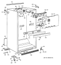 CABINET PARTS Diagram and Parts List for CTK24GAXHRAA  Hotpoint Refrigerator