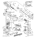 FREEZER SECTION Diagram and Parts List for CSX22GRZAWW  Hotpoint Refrigerator