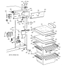 FRESH FOOD SECTION Diagram and Parts List for CSX22GRZAWW  Hotpoint Refrigerator