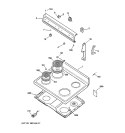 COOKTOP Diagram and Parts List for RB526WW2  Hotpoint Range