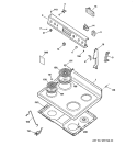 Part Location Diagram of WB36X5765 GE TRIM BRACKET Assembly