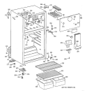 CABINET Diagram and Parts List for CTX14CYZCRWH  Hotpoint Refrigerator