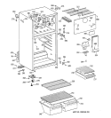 CABINET Diagram and Parts List for CTX14BAZCRWH  Hotpoint Refrigerator