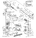 FREEZER SECTION Diagram and Parts List for CSX22GRZBWW  Hotpoint Refrigerator