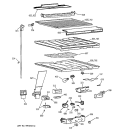 Part Location Diagram of WR01X10016 GE SPRING DAMPER DOOR