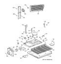 UNIT PARTS Diagram and Parts List for CTG18GAYARWW  Hotpoint Refrigerator