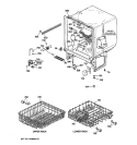 BODY PARTS Diagram and Parts List for HDA105Y-72WH  Hotpoint Dishwasher