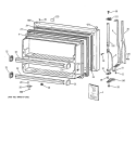 FREEZER DOOR Diagram and Parts List for CTG24GAYARWW  Hotpoint Refrigerator