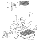Part Location Diagram of WR17X0458 GE BAFFLE Assembly Left Hand