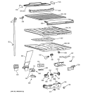 COMPARTMENT SEPARATOR Diagram and Parts List for CTG25GAYBRWW  Hotpoint Refrigerator
