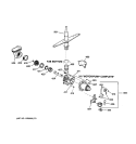 MOTOR - PUMP MECHANISM Diagram and Parts List for HDA300Y-73BA  Hotpoint Dishwasher