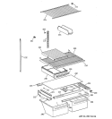 SHELF PARTS Diagram and Parts List for CTX21BIXPRWW  Hotpoint Refrigerator