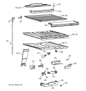 COMPARTMENT SEPARATOR PARTS Diagram and Parts List for CTX21BIXPRWW  Hotpoint Refrigerator