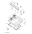 CONTROL PANEL & COOKTOP Diagram and Parts List for RB525V3  Hotpoint Range
