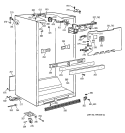 CABINET PARTS Diagram and Parts List for CTX18BAXNRAD  Hotpoint Refrigerator