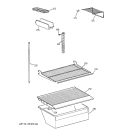 SHELF PARTS Diagram and Parts List for CTX18CAZLRAA  Hotpoint Refrigerator