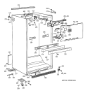 CABINET PARTS Diagram and Parts List for CTG18GAYJRWW  Hotpoint Refrigerator