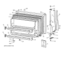 Part Location Diagram of WR12X1017 GE INSERT & NAMEPLATE WHITE