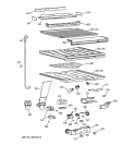 COMPARTMENT SEPARATOR PARTS Diagram and Parts List for CTG24GAYFRWW  Hotpoint Refrigerator