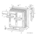 FRESH FOOD DOOR Diagram and Parts List for CTG25GAYFRWW  Hotpoint Refrigerator