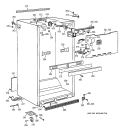 CABINET PARTS Diagram and Parts List for CTG25GAYFRWW  Hotpoint Refrigerator