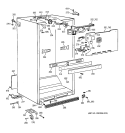 CABINET PARTS Diagram and Parts List for CTT21GAZJRAA  Hotpoint Refrigerator