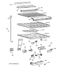 COMPARTMENT SEPARATOR PARTS Diagram and Parts List for CTT21GAZJRAA  Hotpoint Refrigerator