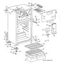 CABINET Diagram and Parts List for CTH14CYZBLWH  Hotpoint Refrigerator