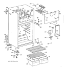 CABINET Diagram and Parts List for CTX18CYBBRAA  Hotpoint Refrigerator