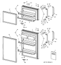 Part Location Diagram of WR02K10017 GE SPACER HANDLE