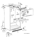 CABINET PARTS Diagram and Parts List for CTX21EABBRAA  Hotpoint Refrigerator