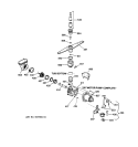 MOTOR - PUMP MECHANISM Diagram and Parts List for PSD300Y-71BA  General Electric Dishwasher