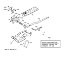 GAS VALVE & BURNER ASSEMBLY Diagram and Parts List for BWXR473GT3WW  General Electric Dryer