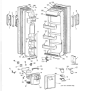 DOORS Diagram and Parts List for MSX22GRXDAA  General Electric Refrigerator
