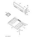 COOKTOP Diagram and Parts List for LGB126GEV3WH  General Electric Range