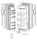 DOORS Diagram and Parts List for MSK22GAXEAD  General Electric Refrigerator