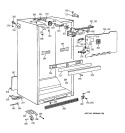 CABINET PARTS Diagram and Parts List for MTX18BAXRRAD  General Electric Refrigerator