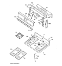 COOKTOP Diagram and Parts List for LGB146GEV5WH  General Electric Range