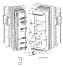 DOORS Diagram and Parts List for MST20GAZAWW  General Electric Refrigerator
