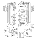 DOORS Diagram and Parts List for MSZ20BWZAWW  General Electric Refrigerator
